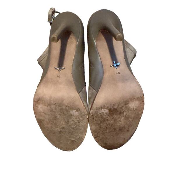 Costume National Peep Toe - Beige Booties - Size 10 - Picture 8 of 9